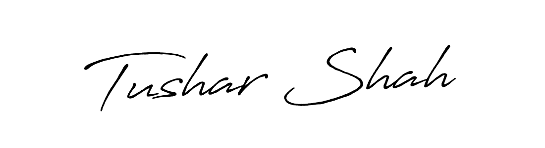 Design your own signature with our free online signature maker. With this signature software, you can create a handwritten (Antro_Vectra_Bolder) signature for name Tushar Shah. Tushar Shah signature style 7 images and pictures png