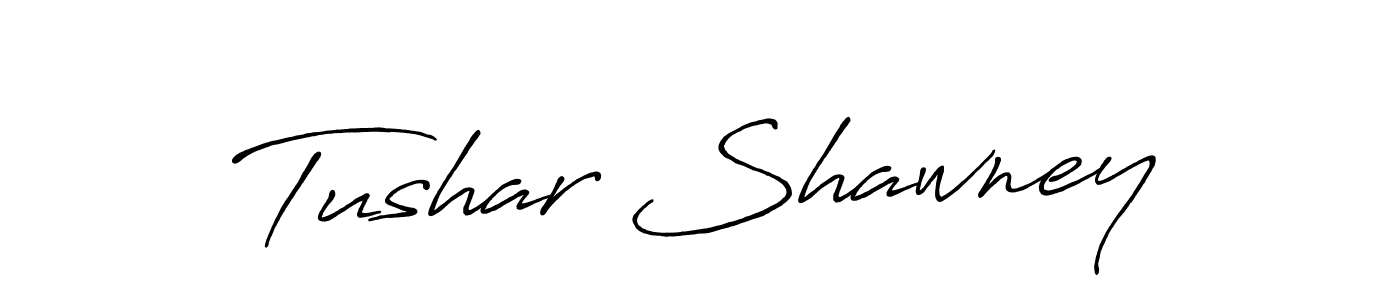 Design your own signature with our free online signature maker. With this signature software, you can create a handwritten (Antro_Vectra_Bolder) signature for name Tushar Shawney. Tushar Shawney signature style 7 images and pictures png