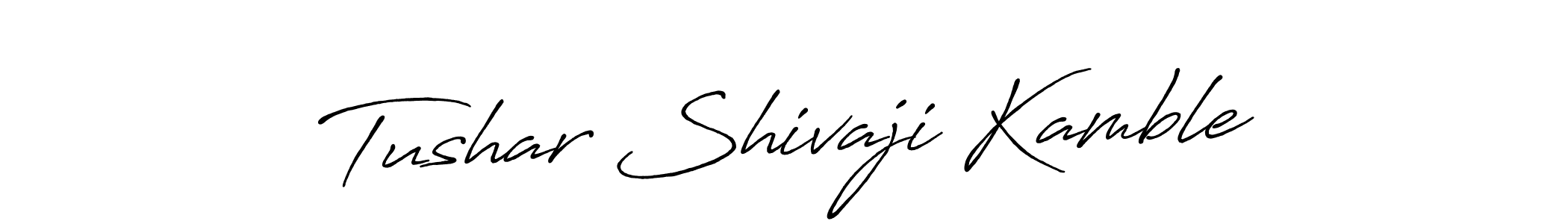 The best way (Antro_Vectra_Bolder) to make a short signature is to pick only two or three words in your name. The name Tushar Shivaji Kamble include a total of six letters. For converting this name. Tushar Shivaji Kamble signature style 7 images and pictures png