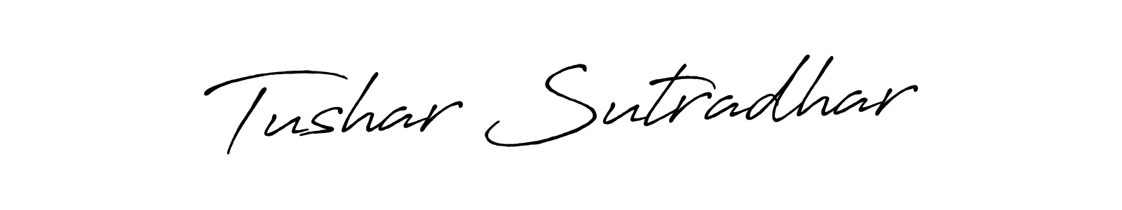 You should practise on your own different ways (Antro_Vectra_Bolder) to write your name (Tushar Sutradhar) in signature. don't let someone else do it for you. Tushar Sutradhar signature style 7 images and pictures png