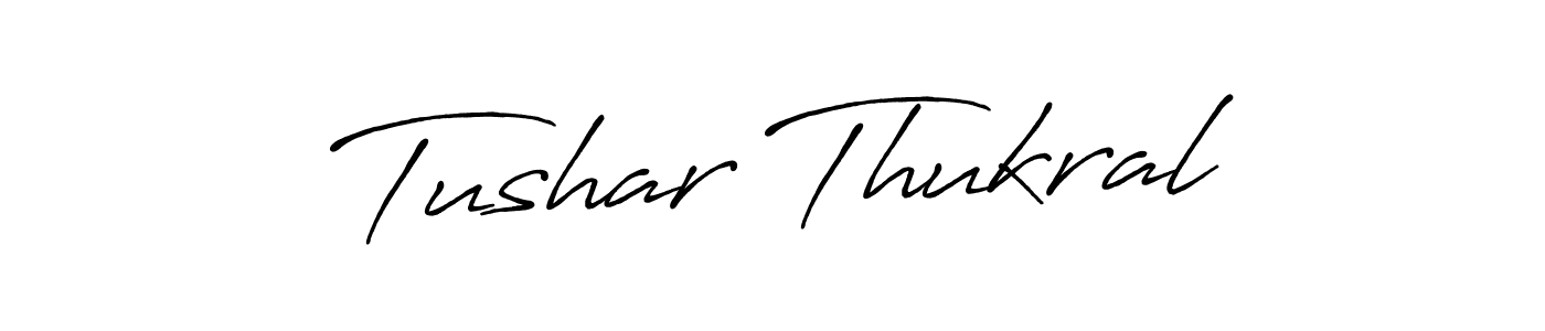 It looks lik you need a new signature style for name Tushar Thukral. Design unique handwritten (Antro_Vectra_Bolder) signature with our free signature maker in just a few clicks. Tushar Thukral signature style 7 images and pictures png
