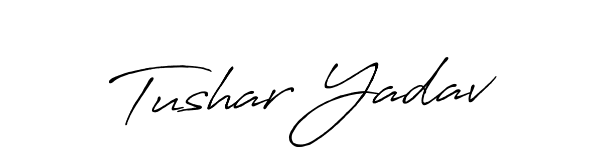 Design your own signature with our free online signature maker. With this signature software, you can create a handwritten (Antro_Vectra_Bolder) signature for name Tushar Yadav. Tushar Yadav signature style 7 images and pictures png