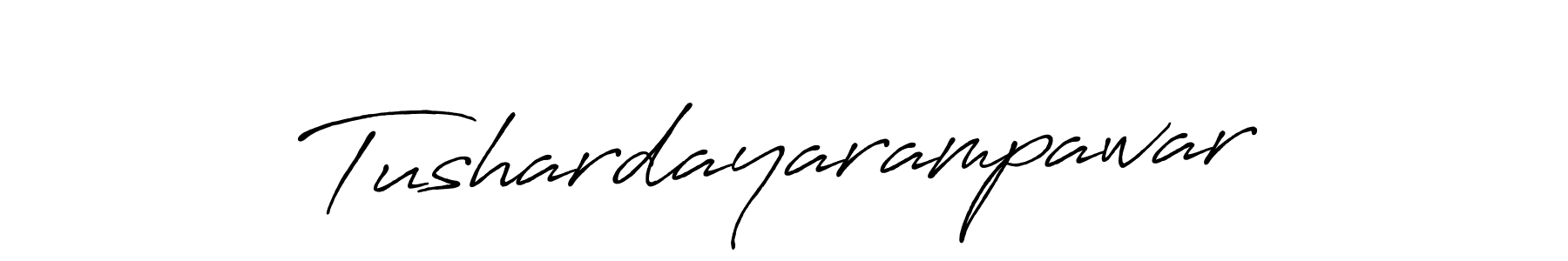 Design your own signature with our free online signature maker. With this signature software, you can create a handwritten (Antro_Vectra_Bolder) signature for name Tushardayarampawar. Tushardayarampawar signature style 7 images and pictures png