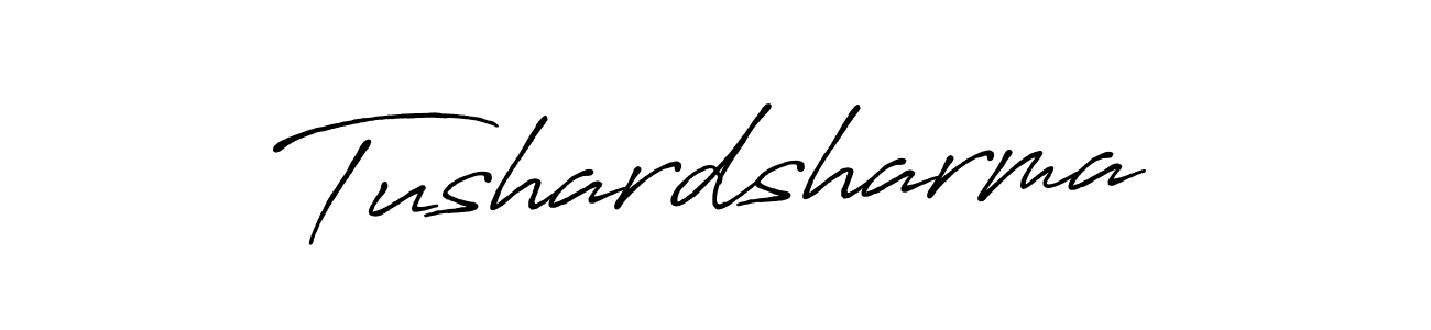 How to Draw Tushardsharma signature style? Antro_Vectra_Bolder is a latest design signature styles for name Tushardsharma. Tushardsharma signature style 7 images and pictures png