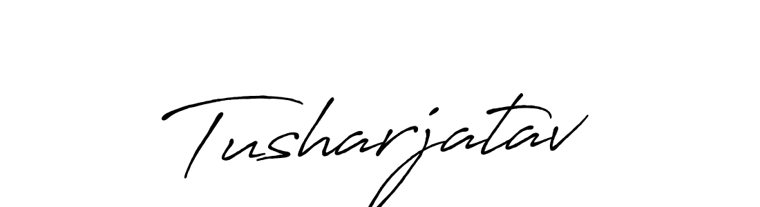 Make a beautiful signature design for name Tusharjatav. With this signature (Antro_Vectra_Bolder) style, you can create a handwritten signature for free. Tusharjatav signature style 7 images and pictures png