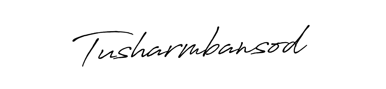 How to make Tusharmbansod name signature. Use Antro_Vectra_Bolder style for creating short signs online. This is the latest handwritten sign. Tusharmbansod signature style 7 images and pictures png