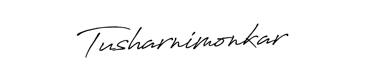 Similarly Antro_Vectra_Bolder is the best handwritten signature design. Signature creator online .You can use it as an online autograph creator for name Tusharnimonkar. Tusharnimonkar signature style 7 images and pictures png