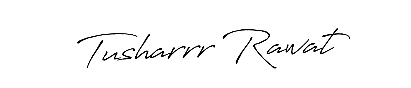 Create a beautiful signature design for name Tusharrr Rawat. With this signature (Antro_Vectra_Bolder) fonts, you can make a handwritten signature for free. Tusharrr Rawat signature style 7 images and pictures png