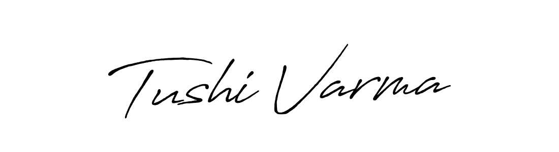 This is the best signature style for the Tushi Varma name. Also you like these signature font (Antro_Vectra_Bolder). Mix name signature. Tushi Varma signature style 7 images and pictures png