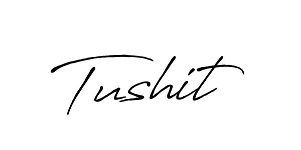 Create a beautiful signature design for name Tushit. With this signature (Antro_Vectra_Bolder) fonts, you can make a handwritten signature for free. Tushit signature style 7 images and pictures png