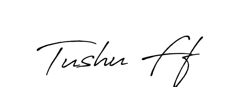 The best way (Antro_Vectra_Bolder) to make a short signature is to pick only two or three words in your name. The name Tushu Ff include a total of six letters. For converting this name. Tushu Ff signature style 7 images and pictures png