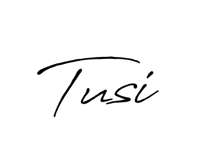 Make a beautiful signature design for name Tusi. With this signature (Antro_Vectra_Bolder) style, you can create a handwritten signature for free. Tusi signature style 7 images and pictures png