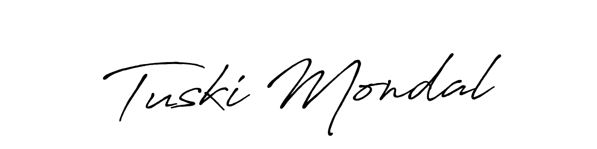 Make a short Tuski Mondal signature style. Manage your documents anywhere anytime using Antro_Vectra_Bolder. Create and add eSignatures, submit forms, share and send files easily. Tuski Mondal signature style 7 images and pictures png