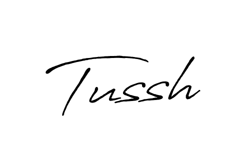 Tussh stylish signature style. Best Handwritten Sign (Antro_Vectra_Bolder) for my name. Handwritten Signature Collection Ideas for my name Tussh. Tussh signature style 7 images and pictures png