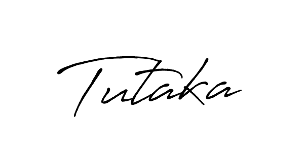 Design your own signature with our free online signature maker. With this signature software, you can create a handwritten (Antro_Vectra_Bolder) signature for name Tutaka. Tutaka signature style 7 images and pictures png