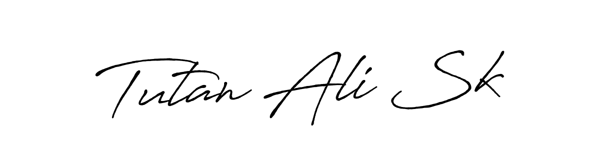 Design your own signature with our free online signature maker. With this signature software, you can create a handwritten (Antro_Vectra_Bolder) signature for name Tutan Ali Sk. Tutan Ali Sk signature style 7 images and pictures png