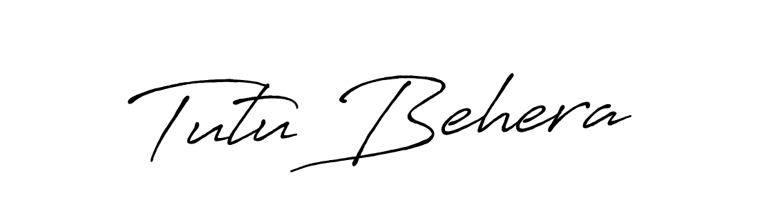 How to make Tutu Behera signature? Antro_Vectra_Bolder is a professional autograph style. Create handwritten signature for Tutu Behera name. Tutu Behera signature style 7 images and pictures png
