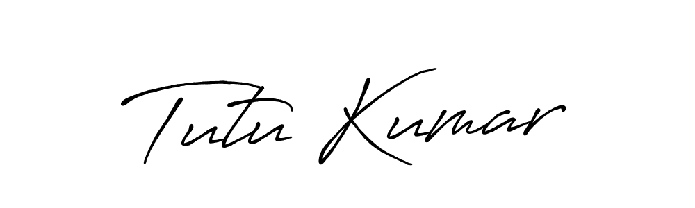 The best way (Antro_Vectra_Bolder) to make a short signature is to pick only two or three words in your name. The name Tutu Kumar include a total of six letters. For converting this name. Tutu Kumar signature style 7 images and pictures png