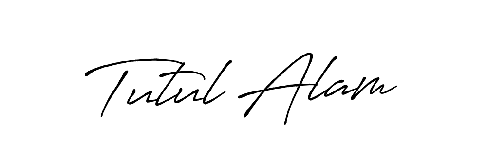 It looks lik you need a new signature style for name Tutul Alam. Design unique handwritten (Antro_Vectra_Bolder) signature with our free signature maker in just a few clicks. Tutul Alam signature style 7 images and pictures png