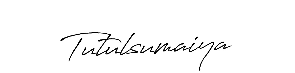 Tutulsumaiya stylish signature style. Best Handwritten Sign (Antro_Vectra_Bolder) for my name. Handwritten Signature Collection Ideas for my name Tutulsumaiya. Tutulsumaiya signature style 7 images and pictures png