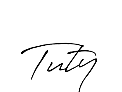 Once you've used our free online signature maker to create your best signature Antro_Vectra_Bolder style, it's time to enjoy all of the benefits that Tuty name signing documents. Tuty signature style 7 images and pictures png