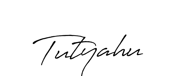 You should practise on your own different ways (Antro_Vectra_Bolder) to write your name (Tutyahu) in signature. don't let someone else do it for you. Tutyahu signature style 7 images and pictures png