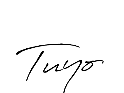 How to make Tuyo signature? Antro_Vectra_Bolder is a professional autograph style. Create handwritten signature for Tuyo name. Tuyo signature style 7 images and pictures png