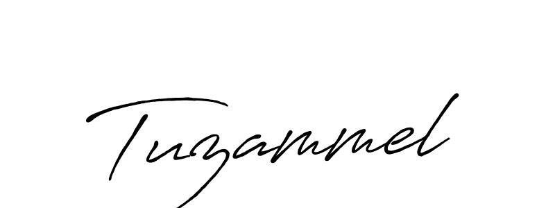 The best way (Antro_Vectra_Bolder) to make a short signature is to pick only two or three words in your name. The name Tuzammel include a total of six letters. For converting this name. Tuzammel signature style 7 images and pictures png