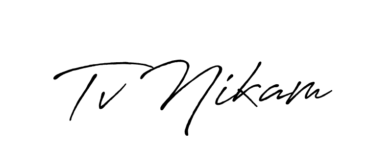 See photos of Tv Nikam official signature by Spectra . Check more albums & portfolios. Read reviews & check more about Antro_Vectra_Bolder font. Tv Nikam signature style 7 images and pictures png