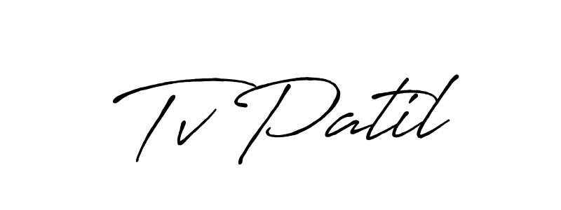 You should practise on your own different ways (Antro_Vectra_Bolder) to write your name (Tv Patil) in signature. don't let someone else do it for you. Tv Patil signature style 7 images and pictures png