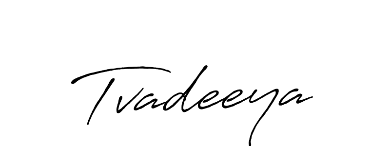 if you are searching for the best signature style for your name Tvadeeya. so please give up your signature search. here we have designed multiple signature styles  using Antro_Vectra_Bolder. Tvadeeya signature style 7 images and pictures png
