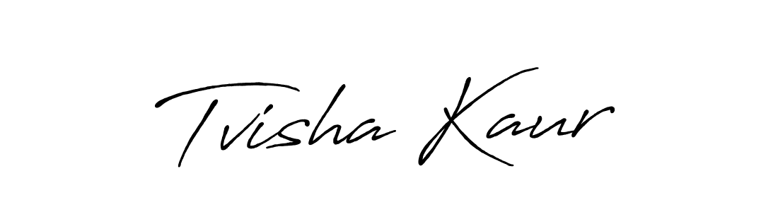 Also we have Tvisha Kaur name is the best signature style. Create professional handwritten signature collection using Antro_Vectra_Bolder autograph style. Tvisha Kaur signature style 7 images and pictures png