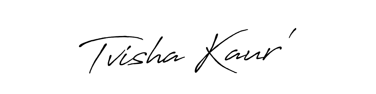 Make a beautiful signature design for name Tvisha Kaur'. Use this online signature maker to create a handwritten signature for free. Tvisha Kaur' signature style 7 images and pictures png