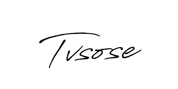 Make a beautiful signature design for name Tvsose. With this signature (Antro_Vectra_Bolder) style, you can create a handwritten signature for free. Tvsose signature style 7 images and pictures png