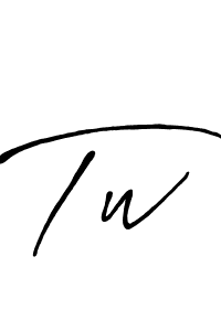 The best way (Antro_Vectra_Bolder) to make a short signature is to pick only two or three words in your name. The name Tw include a total of six letters. For converting this name. Tw signature style 7 images and pictures png