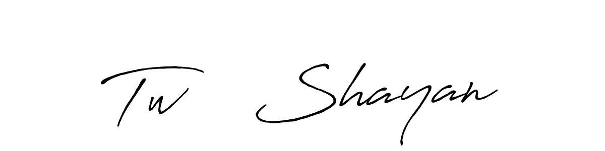 Also we have Tw    Shayan name is the best signature style. Create professional handwritten signature collection using Antro_Vectra_Bolder autograph style. Tw    Shayan signature style 7 images and pictures png