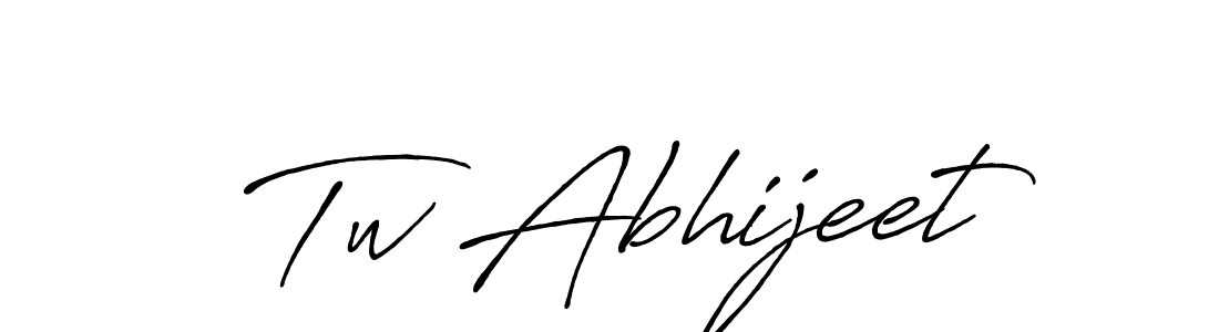 How to Draw Tw Abhijeet signature style? Antro_Vectra_Bolder is a latest design signature styles for name Tw Abhijeet. Tw Abhijeet signature style 7 images and pictures png