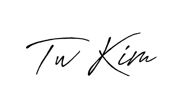 Create a beautiful signature design for name Tw Kim. With this signature (Antro_Vectra_Bolder) fonts, you can make a handwritten signature for free. Tw Kim signature style 7 images and pictures png