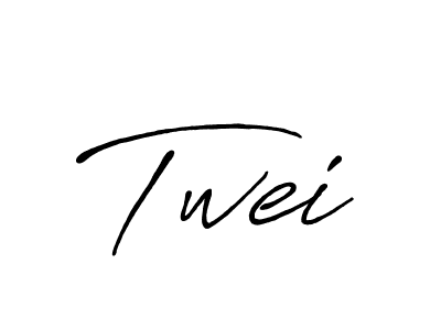 Also we have Twei name is the best signature style. Create professional handwritten signature collection using Antro_Vectra_Bolder autograph style. Twei signature style 7 images and pictures png