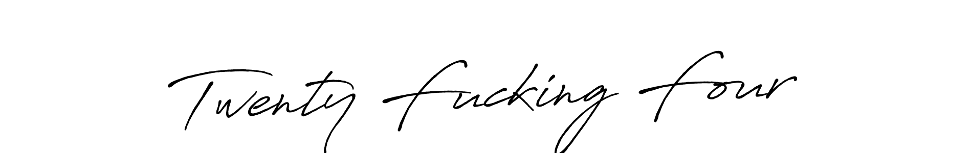 Twenty Fucking Four stylish signature style. Best Handwritten Sign (Antro_Vectra_Bolder) for my name. Handwritten Signature Collection Ideas for my name Twenty Fucking Four. Twenty Fucking Four signature style 7 images and pictures png