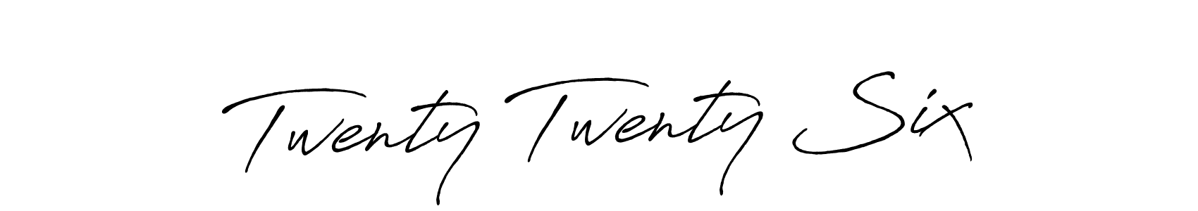 Twenty Twenty Six stylish signature style. Best Handwritten Sign (Antro_Vectra_Bolder) for my name. Handwritten Signature Collection Ideas for my name Twenty Twenty Six. Twenty Twenty Six signature style 7 images and pictures png