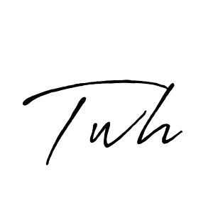 It looks lik you need a new signature style for name Twh. Design unique handwritten (Antro_Vectra_Bolder) signature with our free signature maker in just a few clicks. Twh signature style 7 images and pictures png