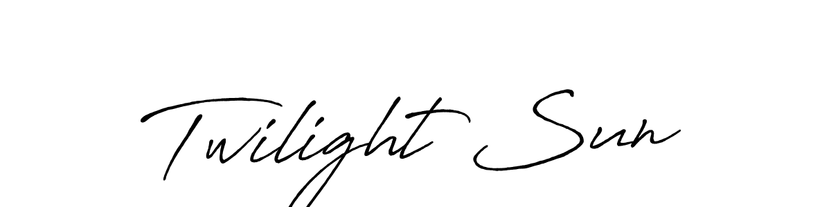 Design your own signature with our free online signature maker. With this signature software, you can create a handwritten (Antro_Vectra_Bolder) signature for name Twilight Sun. Twilight Sun signature style 7 images and pictures png