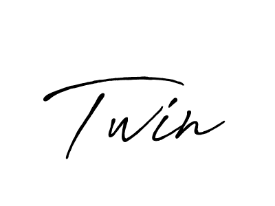 How to make Twin name signature. Use Antro_Vectra_Bolder style for creating short signs online. This is the latest handwritten sign. Twin signature style 7 images and pictures png