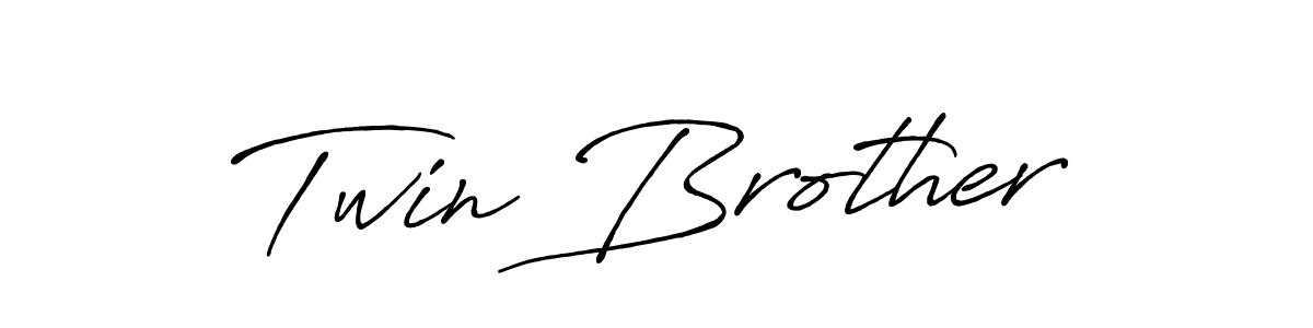 Similarly Antro_Vectra_Bolder is the best handwritten signature design. Signature creator online .You can use it as an online autograph creator for name Twin Brother. Twin Brother signature style 7 images and pictures png