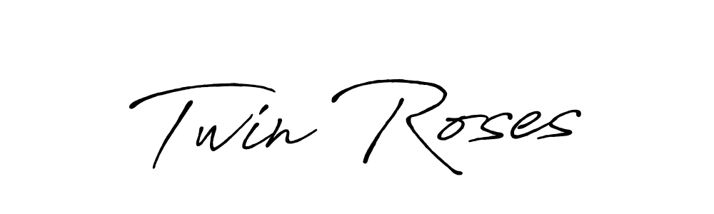 Twin Roses stylish signature style. Best Handwritten Sign (Antro_Vectra_Bolder) for my name. Handwritten Signature Collection Ideas for my name Twin Roses. Twin Roses signature style 7 images and pictures png