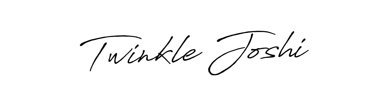 Twinkle Joshi stylish signature style. Best Handwritten Sign (Antro_Vectra_Bolder) for my name. Handwritten Signature Collection Ideas for my name Twinkle Joshi. Twinkle Joshi signature style 7 images and pictures png