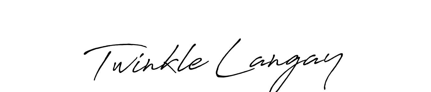 Also we have Twinkle Langay name is the best signature style. Create professional handwritten signature collection using Antro_Vectra_Bolder autograph style. Twinkle Langay signature style 7 images and pictures png