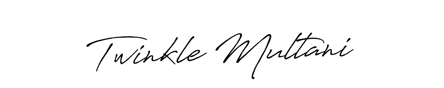 Twinkle Multani stylish signature style. Best Handwritten Sign (Antro_Vectra_Bolder) for my name. Handwritten Signature Collection Ideas for my name Twinkle Multani. Twinkle Multani signature style 7 images and pictures png
