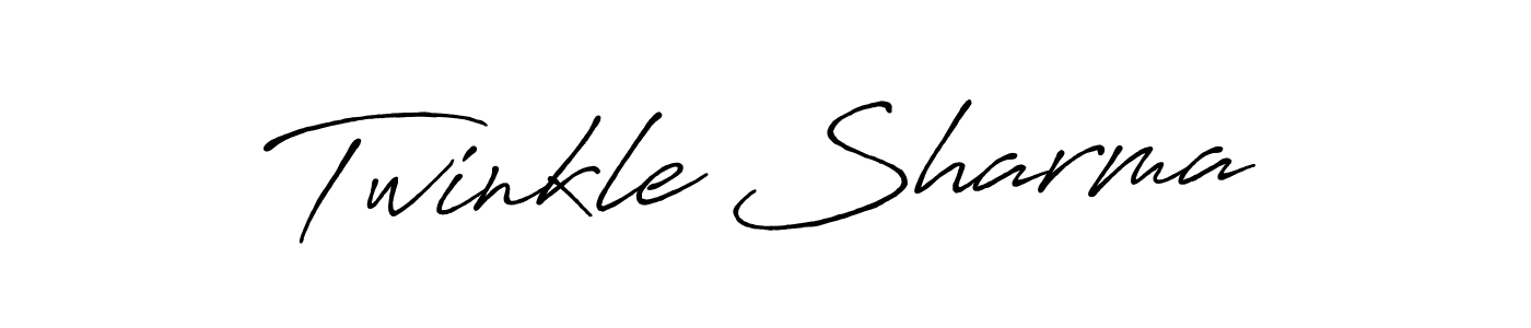 Create a beautiful signature design for name Twinkle Sharma. With this signature (Antro_Vectra_Bolder) fonts, you can make a handwritten signature for free. Twinkle Sharma signature style 7 images and pictures png